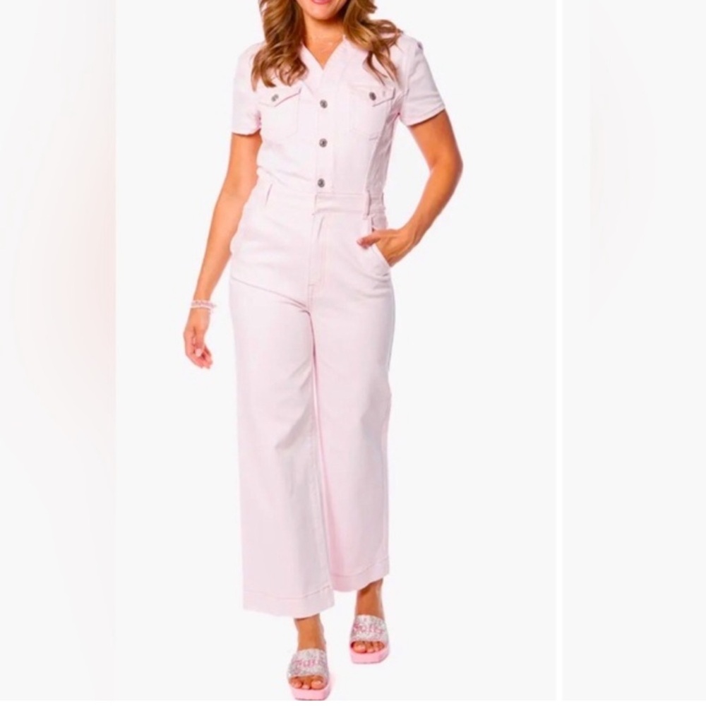 Juicy Couture Baby Pink One-Piece Jumpsuit | Y2K | Small | XS